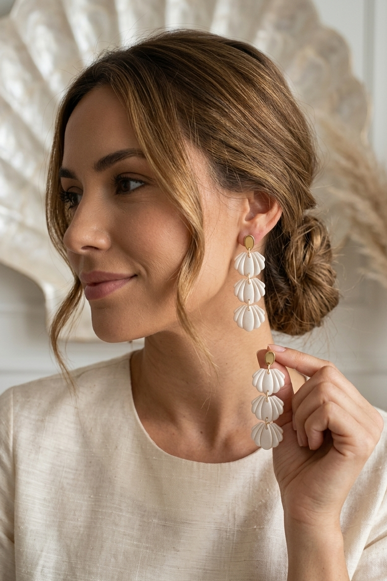 Pendientes Conchas Marina